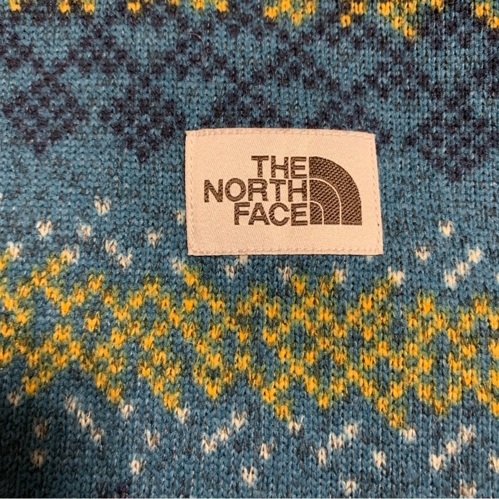 The North Face Men's 1/2 Zip Fair Isle Pullover Jacket SZ M Aztec Print - Picture 6 of 14